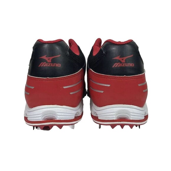 Mizuno 9-Spike Advanced Classic 7 Baseball Cleat-Red & Black-Sizes 15 & 16 -New! - Picture 3 of 12